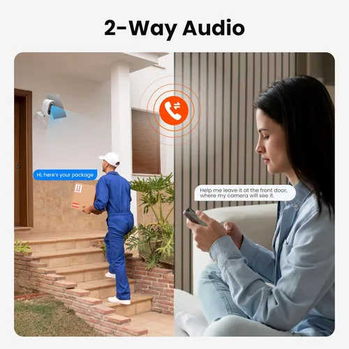 Miniatura 5 de Aurumbach - Cámara de seguridad solar e inalámbrica para exteriores, visión nocturna a color, 2K, detección de movimiento PIR, batería, WiFi 2.4