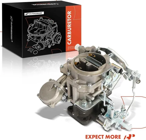 Miniatura 9 de A-Premium Carburador de 2 barriles compatible con Toyota Land Cruiser 1969-1987, 2.4L 3.4L 3.9L 4.2L, Reemplazo # 2110061012, estrangulador mecánico