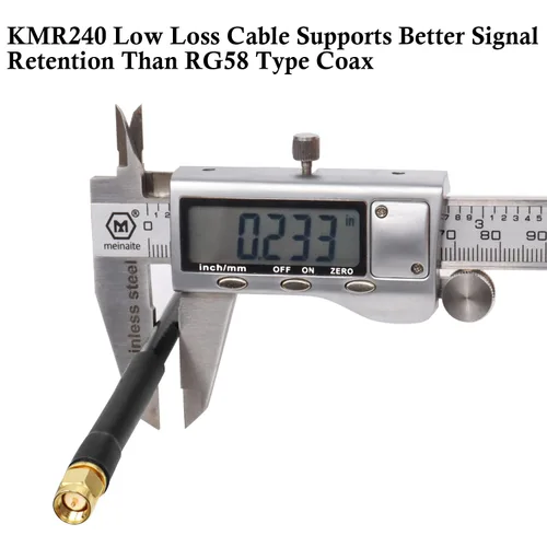 Miniatura 4 de XRDS -RF Cable SMA de 1 pie, cable de extensión SMA con conector SMA macho a SMA hembra de 50 ohmios KMR240 cable coaxial SMA de baja pérdida