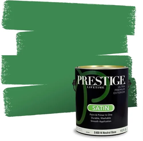 Miniatura 101 de PRESTIGE Pintura exterior e imprimación en uno, aloe, plano, 1 galón