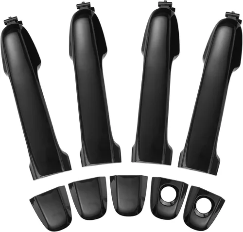 4 piezas de juego de manijas de puerta exterior, compatible con Toyota Camry 2012-2017, lado izquierdo y derecho delantero y trasero del conductor y