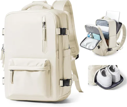 Miniatura 16 de VGCUB - Mochila grande para viaje, trabajo, negocios, mochila para laptop aprobada como equipaje de mano para vuelos, unisex, Negro -, Grande, Large