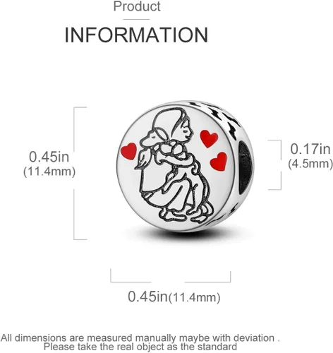 Miniatura 109 de Hapour Dijes de plata de ley 925 para pulseras, collar, joyería europea, colgante de cuentas para mujeres y madres