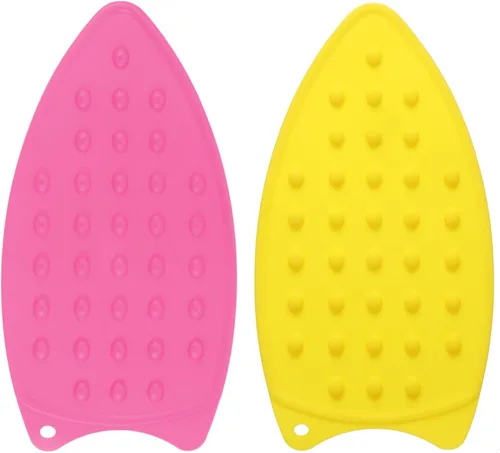 Miniatura 18 de HARFINGTON 2 almohadillas de silicona para planchar multiusos, resistente al calor, placa de descanso de hierro para tabla de planchar, resistente