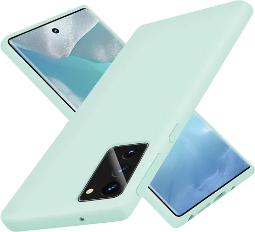 Funda de silicona líquida compatible con Galaxy Note 20, protección de cuerpo completo de goma de gel a prueba de golpes para Galaxy Note 20 de 6.7