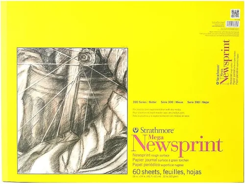 Miniatura 6 de Strathmore 300 Series - Paquete de papel de periódico, con cinta de sujeción, 24x36 pulgadas, 50 hojas (14kg/22lb) - Papel de arte para adultos
