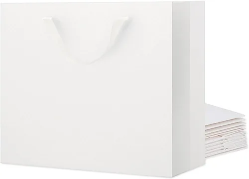 Miniatura 8 de 12 bolsas de regalo grandes de 13 x 5 x 10 pulgadas, bolsas de regalo grandes color negro mate con asas para el día de Acción de Gracias y todas
