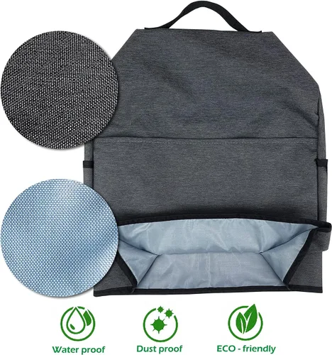 Miniatura 4 de Funda a prueba de polvo para batidora de pie, con bolsa organizadora para mezcladora Kitchenaid, múltiples bolsillos para varios accesorios de Negro