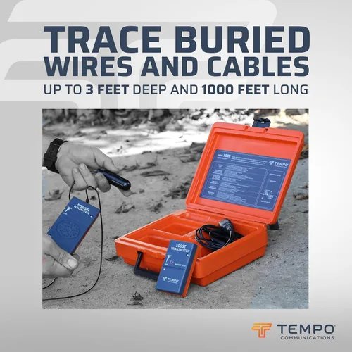 Miniatura 2 de TEMPO 508S-G - Localizador de cables de riego y buscador de cables, localizador de cables precisos, rastrea o localiza cables muertos o energizados