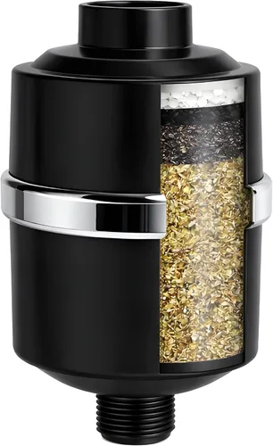 Miniatura 10 de Crystal Quest Filtro de ducha con cabeza, filtro de cabezal de ducha para agua dura, filtro de agua de ducha que elimina cloro, cloraminas