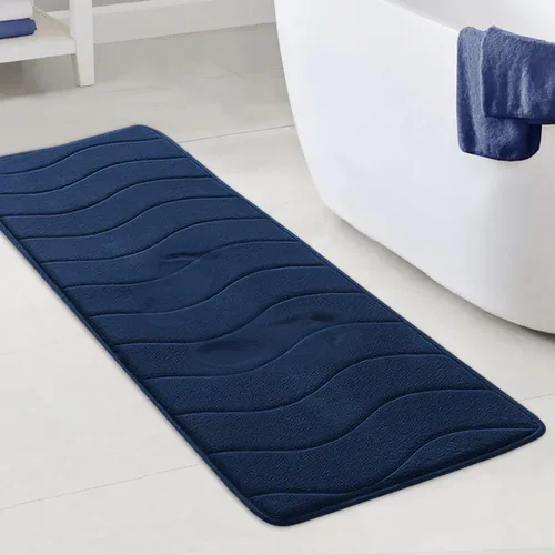 Miniatura 23 de Flamingo P Alfombra de Baño de Espuma Viscoelástica Tapetes de Baño Alfombra Antideslizante Absorbente de Agua para Ducha, 24x17 pulgadas, Verde Aqua