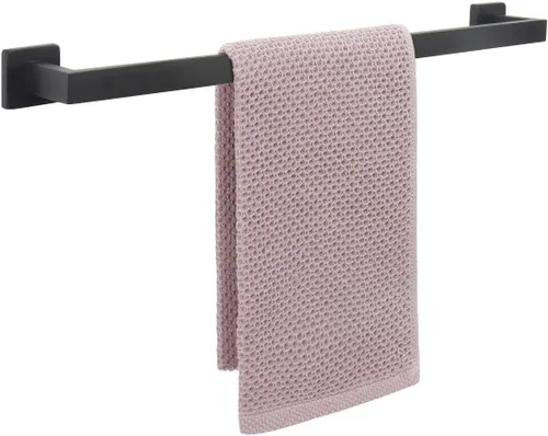 Miniatura 21 de NearMoon - Barra de toallas, accesorios de baño de acero inoxidable premium cuadrado de espesor para toalla de ducha para baño, soporte de toalla