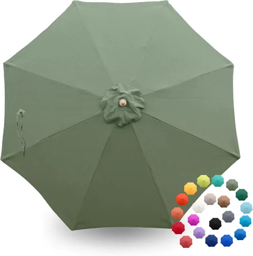 Miniatura 21 de Formosa Covers - Toldo de repuesto para sombrilla de patio de 9 pies - Lona superior de 8 varillas - Tela de paraguas con protección UV 300D