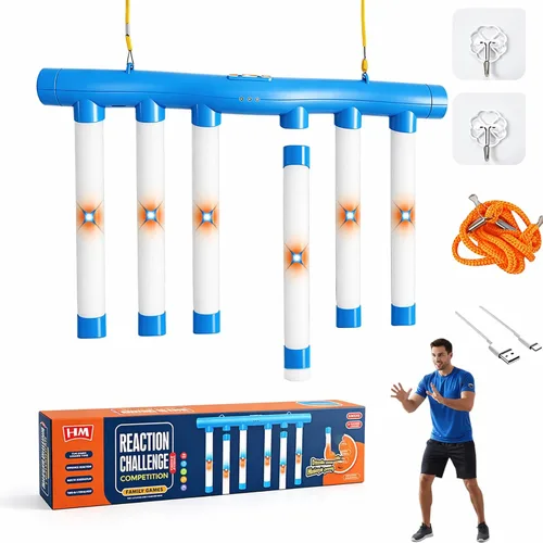 Mejora el juego de desafío Reflex Drop Sticks, herramienta de entrenamiento de reacción caída, palos de captura de velocidad ajustable para