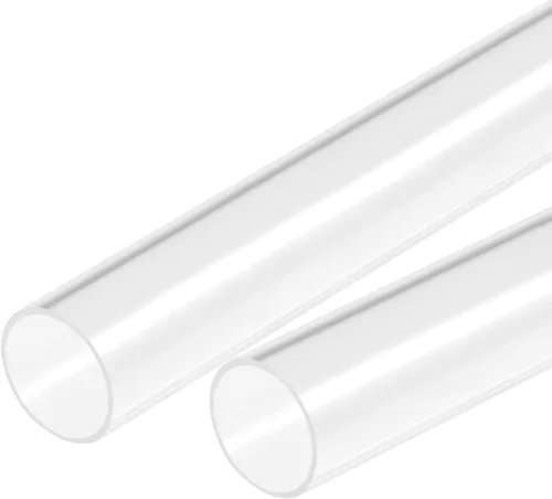 Miniatura 20 de MECCANIXITY Tubo acrílico transparente rígido redondo 18 mm (0.7 ") ID 20 mm (0.8 ") OD 18" para lámparas y linternas, sistema de refrigeración por