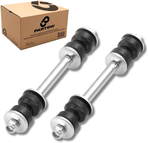 Miniatura 7 de PartsW - Kit de suspensión de 2 piezas de eslabones de extremo de barra estabilizadora delantera de alta resistencia