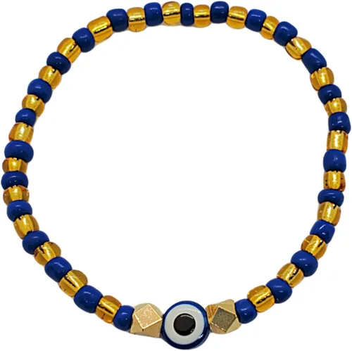 Miniatura 30 de Hecho a mano contra el mal de ojo orishas joyería de protección Ilde elástico elástico ajustable con cuentas unisex amuleto pulsera conjunto