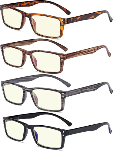 Eyekepper Lentes con filtro de luz azul que bloquean el deslumbramiento digital para mujeres y hombres, pantalla de computadora de lectura, tortuga