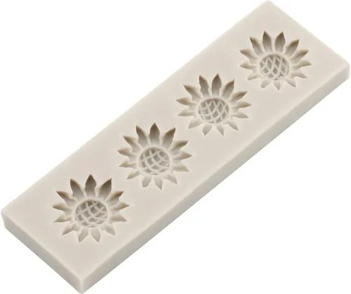 Miniatura 9 de Sijiangmold Moldes de fondant de girasol, molde de silicona para decoración de pasteles, caramelo, pasta de goma de chocolate, manualidades, arcilla