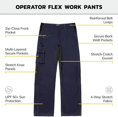 Miniatura 3 de Caterpillar Pantalones flexibles de operador grande y alto