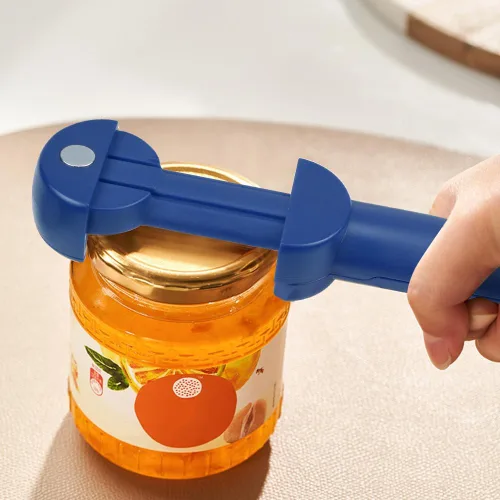 Miniatura 2 de Abridor de botellas para manos débiles, manos artríticas, personas mayores, baja resistencia y niños con abridor de cerveza azul