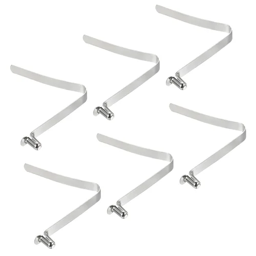 Miniatura 19 de PATIKIL Broches de paleta de kayak de 0.197 x 0.118 in, paquete de 6 clips de acero en forma de V de un solo pasador, clips de resorte, tubo