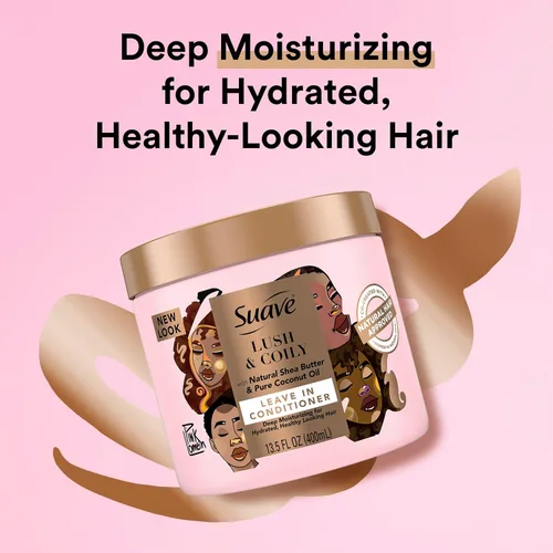 Miniatura 2 de Suave Professionals Natural Shea Butter Coconut Nourish & Strengthen - Acondicionador sin enjuague, 13.5 fl oz
