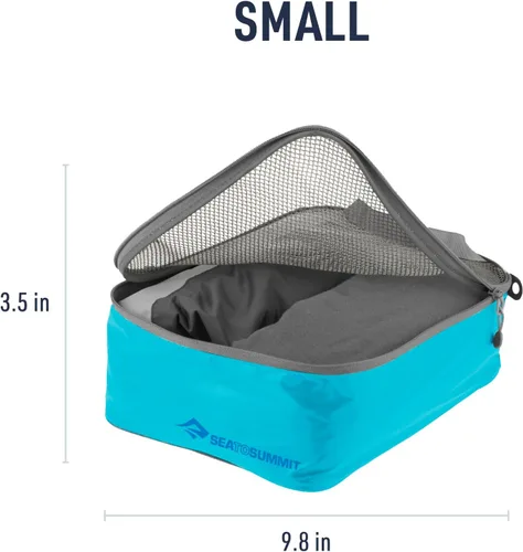 Miniatura 6 de Sea to Summit Organizador de embalaje de bolsa de malla de ropa ligera que viaja, Atoll Azul, Small / 3