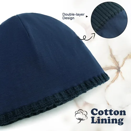 Miniatura 4 de RUIKUNA Gorro de invierno para niño pequeño, gorro de punto cálido para niña recién nacida, lindos sombreros para niños