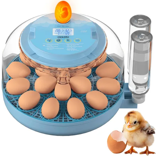 Miniatura 8 de Incubadora de 12 Huevos con Giro Automático de Huevos y Control de Humedad – Incubadoras de Huevos para Incubar Huevos – Ovoscopio, Recarga