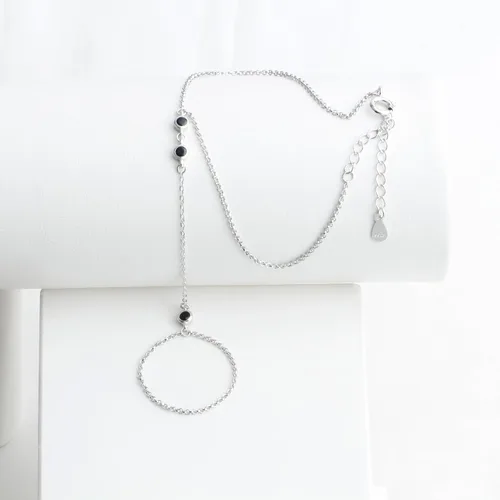 Miniatura 87 de Pulsera de plata de ley 925 para mujer, pulsera de mano para mujer, pulseras esclavas de 7 a 9 pulgadas ajustable
