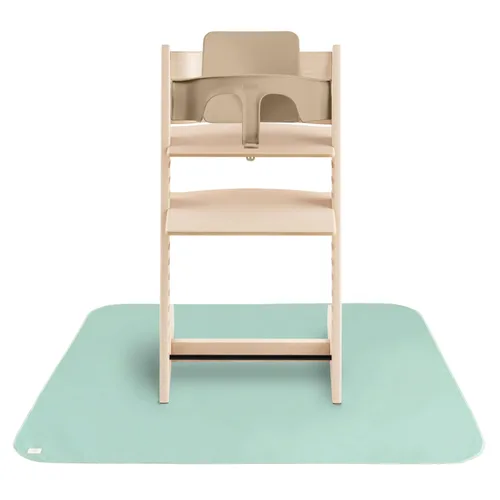 Miniatura 12 de mushie Alfombrilla Splat para Bebé 108x108 cm (Rosa) Resistente al Agua para Debajo de Silla Alta y Juego Infantil Rubor