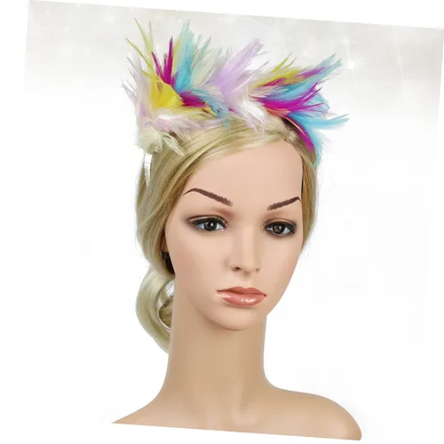 Miniatura 6 de Abaodam 1920 s Prom Headband Gatsby Headband Fascinator Headband Carnival Fascinator Fascinators for Women Tea Party Pride Hat Black Headbands