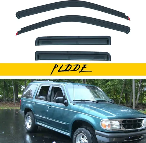 Miniatura 88 de Protectores de lluvia compatibles con modelos Trailblazer/GMC Envoy 2002-2009 para 5 pasajeros, visera de ventana lateral, deflector de viento