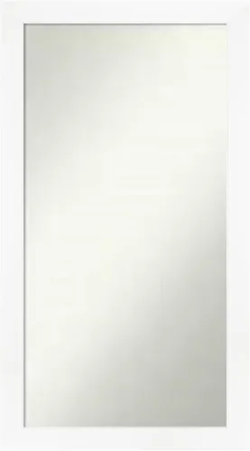 Miniatura 8 de Amanti Art Espejo de baño blanco para sobre el fregadero, 24 x 24 pulgadas, hecho a medida, espejo de tocador cuadrado blanco estrecho, marco