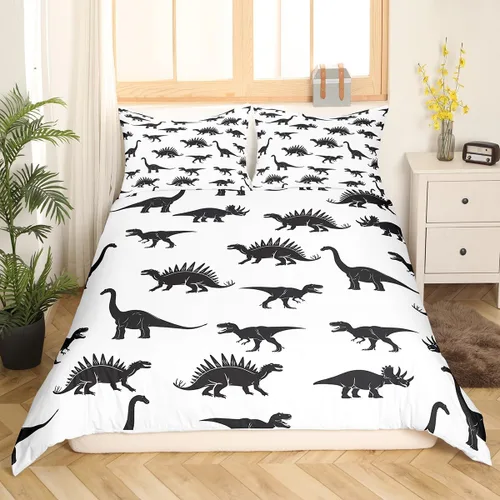 Miniatura 45 de Erosebridal Juego de ropa de cama de pingüinos, funda de edredón de animales antárticos para niños y niñas, funda de edredón estilo caricatura