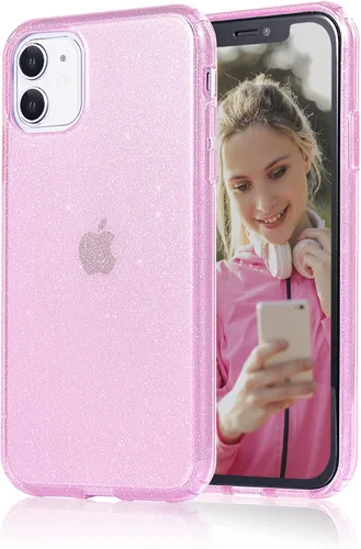 Miniatura 17 de JJGoo - Funda protectora para iPhone 11 (2019), con purpurina brillante, anti-arañazos, a prueba de golpes, flexible, y delgada para mujeres y niñas