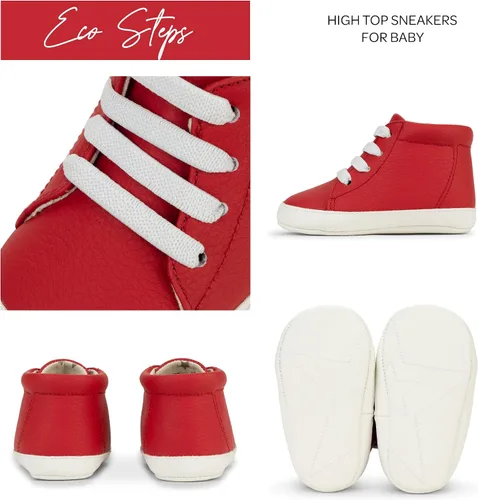 Miniatura 2 de JuJuBe - Zapatos de bebé de silicona para bebés, cuero vegano, Eco Steps Sneaks