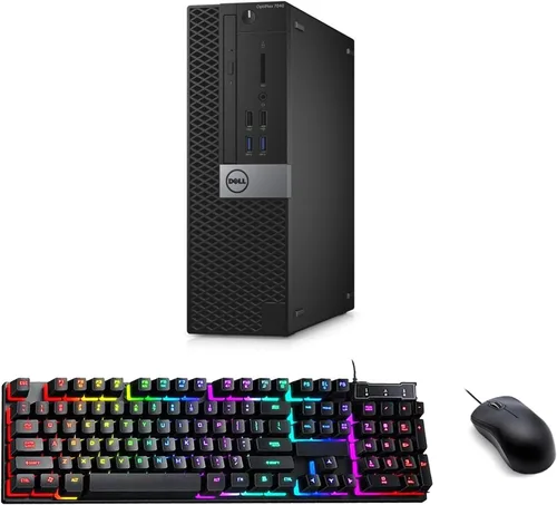 Dell Computadora de escritorio OptiPlex 7040 SFF, Windows 11 Pro, Core i5-6500, 8 GB de RAM, 256 GB SSD, USB WiFi, USB Bluetooth, mouse y teclado