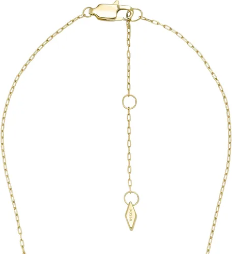 Miniatura 4 de Fossil - Collar con colgante de acero inoxidable en tono dorado para mujer