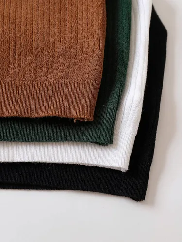 Miniatura 4 de Floerns Camisola de 4 piezas para mujer, con tirantes delgados, ajustada, ombliguera