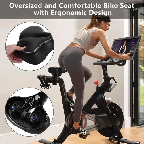 Miniatura 2 de DAWAY C30 Asiento de Bicicleta Cómodo de Gran Tamaño - Compatible con Peloton, Ejercicio, Bicicletas de Montaña o Carretera, Reemplazo de Sillín