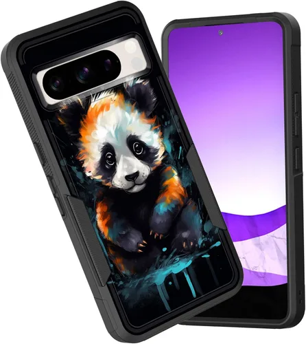 Miniatura 79 de Funda para Pixel 6A, funda híbrida de doble capa resistente a prueba de golpes de policarbonato duro de silicona suave TPU para Google Pixel 6A