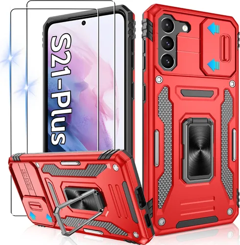 Miniatura 66 de Gritup para Samsung Galaxy S22 Funda con protectores de pantalla HD de 2 paquetes y cubierta deslizante para la cámara, protección contra caídas