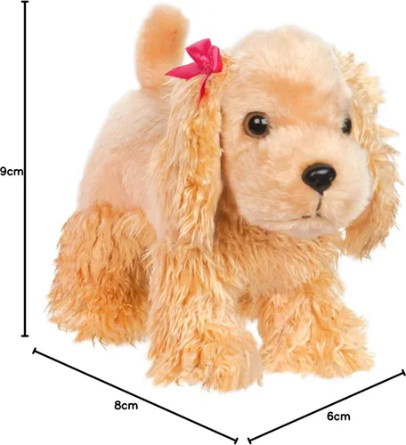 Miniatura 7 de Pucci Pups – Cachorro de peluche – Bolsa de transporte – Golden Dot Glam Bag & Cocker Spaniel – Peine y bolso – Animal de peluche – Más de 2 años