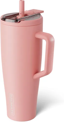 Miniatura 99 de BrüMate Era Flip - Vaso de 30 onzas con tapa con pajilla cubierta 100 % a prueba de fugas, popote higiénico cubierto, botella de agua de acero