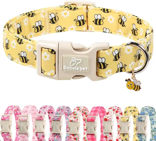 Miniatura 21 de Collar de otoño para perro, lindo collar de cachorro con hojas de otoño, ligero, cómodo, ajustable, para mascotas pequeñas, medianas y grandes