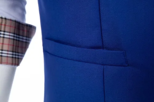 Miniatura 5 de Chaleco de traje para hombre, chaleco de negocios, chaleco de vestir formal para hombres con 4 botones de ajuste delgado