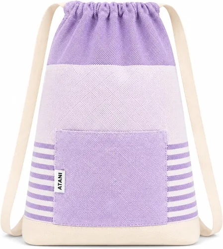 Miniatura 13 de ATANI Juego de toallas de playa turcas de gran tamaño de 69 x 35 pulgadas con bolsa de mano, secado rápido, 100% algodón turco, resistente a