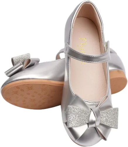 Miniatura 5 de Flyrioc Sandalias de tacón para niña pequeña, zapatos de vestir de ballet (niño pequeñoniño grande)